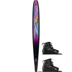 HO Women's Carbon Omega Max Water Ski W/ Double Women's Stance 110 Bindings - 2023