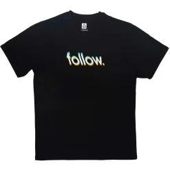 Follow Glitch Tee - Black