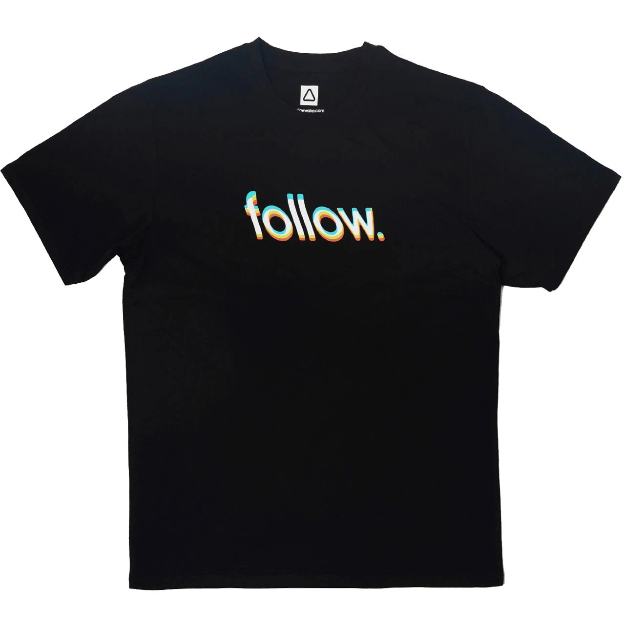 Follow Glitch Tee - Black