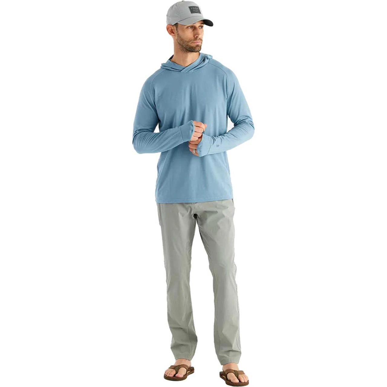 Free Fly Apparel Free Fly Men's Clearwater Hoodie - Blue Fog - Image 3