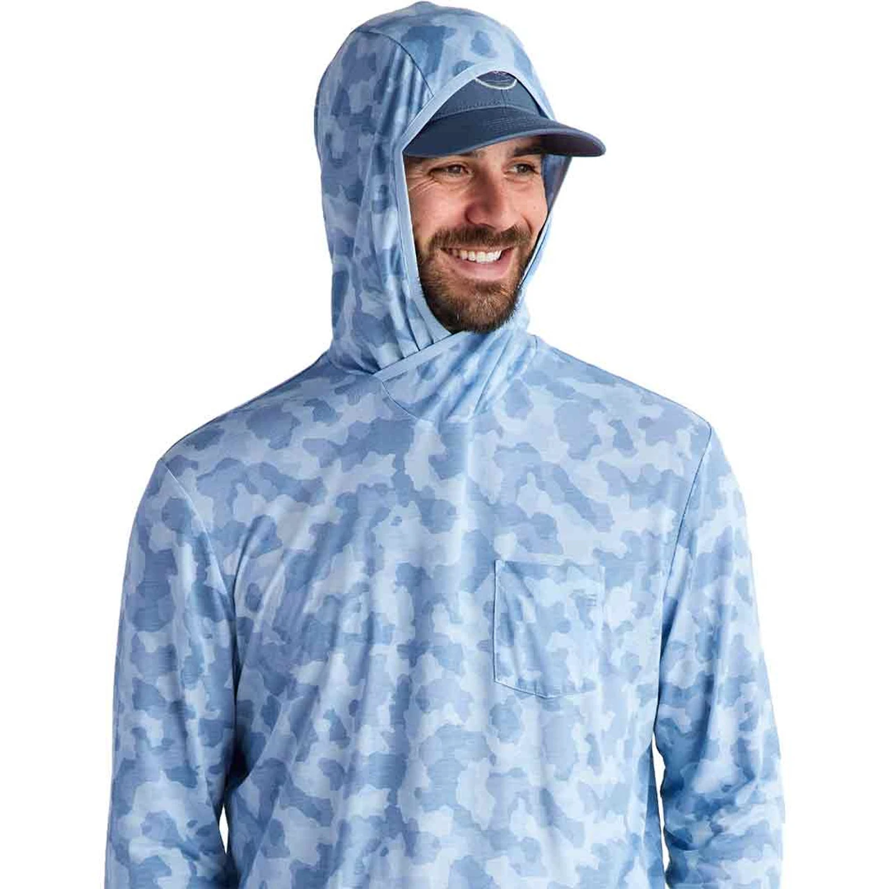 Free Fly Apparel Free Fly Men's Bamboo Lightweight Hoodie - Clearwater Camo - Image 2