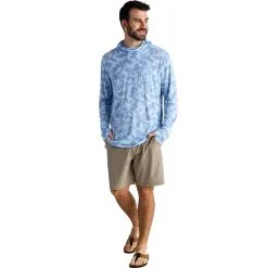 Free Fly Apparel Free Fly Men's Bamboo Lightweight Hoodie - Clearwater Camo