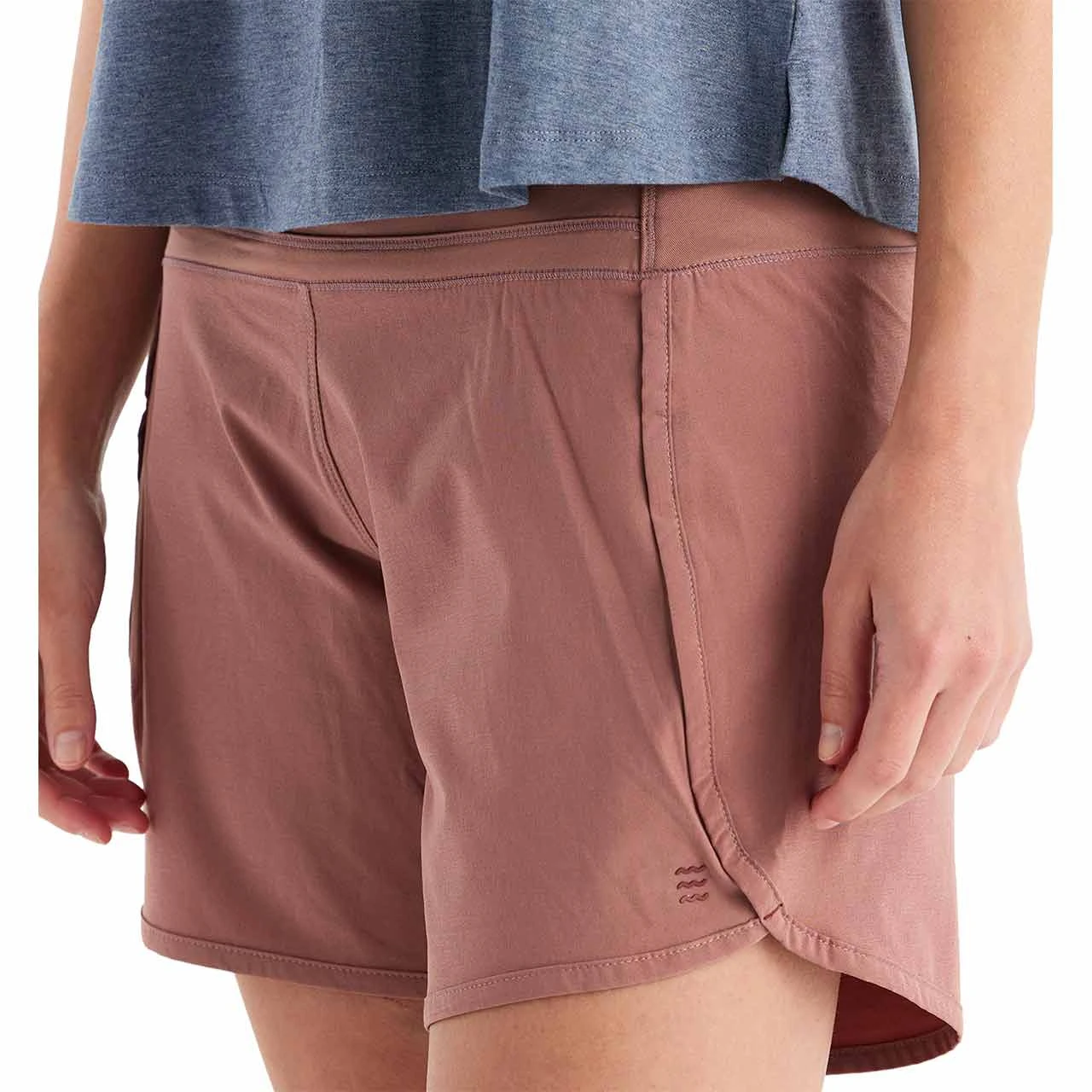 Free Fly Apparel Free Fly Women's Bamboo-Lined Breeze Short - Light Sangria - Image 3