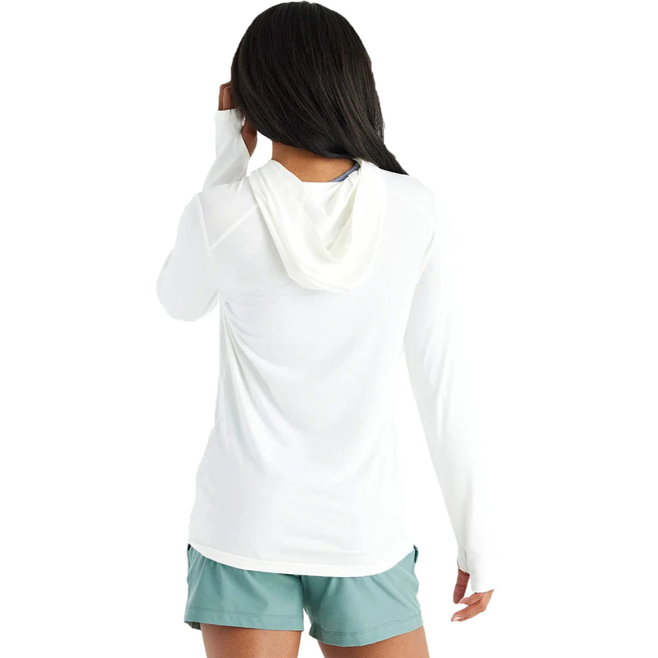 Free Fly Apparel Free Fly Women's Bamboo Shade Hoodie II - Bright White - Image 2