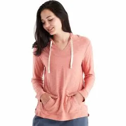 Free Fly Apparel Free Fly Women's Bamboo Slub Hoodie - Bright Clay