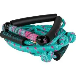 Ronix Bungee Wake Surf Rope - Ladies Pink/Blue